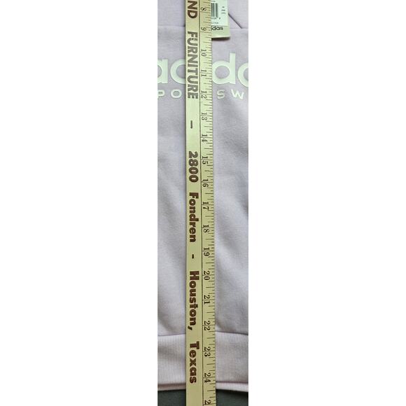 NEW Adidas Tiro Cut 3 Stripes Womens XL Fleece Sweatshirt Ice Lavender Purple - Picture 5 of 7